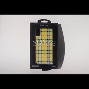 WILDFLOWER Yellow Plaid iPhone X/Xs Case
